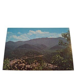 Postcard View From Gatlinburg Bypass Great Smoky Mountains National Park Chrome